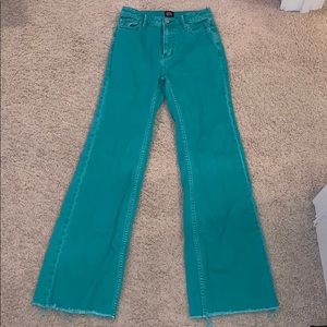 Green BDG Urban Outfitters bell bottom jeans